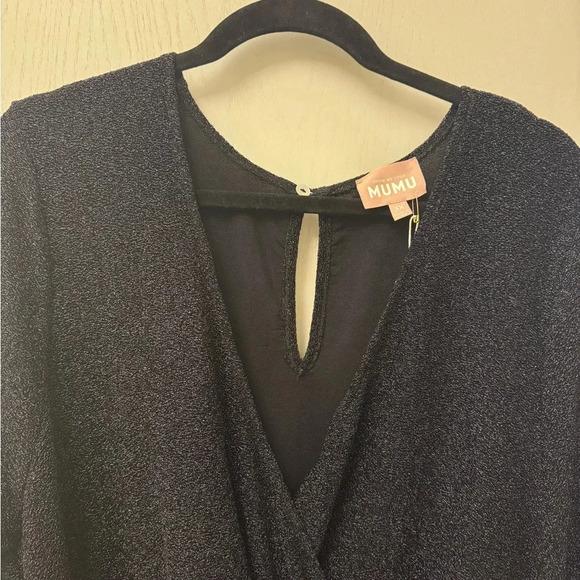 NWT Show Me Your Mumu Stage Skort Dress in Black Shimmy Shine Size 3X NYE - Picture 6 of 15